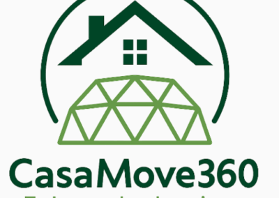 Logotipo de casamove360 distribuidor de casas portátiles