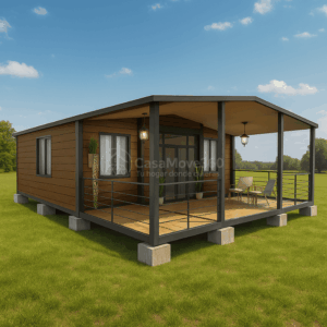 Casa plegable de 54 metros cuadrados modelo Córdoba