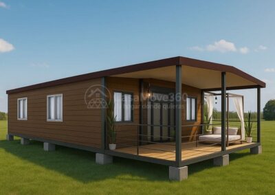 Casa plegable de 90 metros cuadrados modelo Huelva